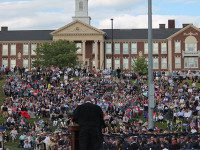 Commencement mixes celebration and mourning