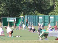 Outdoor yoga raises money for Beirut