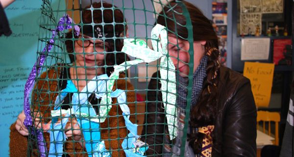 Needham High students collaborate on art installation