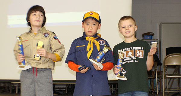 Pinewood Derby races into Westwood