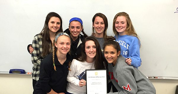 Medfield High Student Council receives Excellence Award