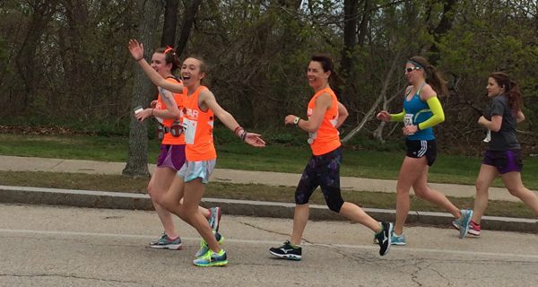 Needham High School students run marathon