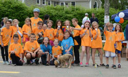 Kids PMC races though Westwood
