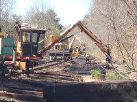 Railroad repairs Secondary rail line in Dover-Sherborn