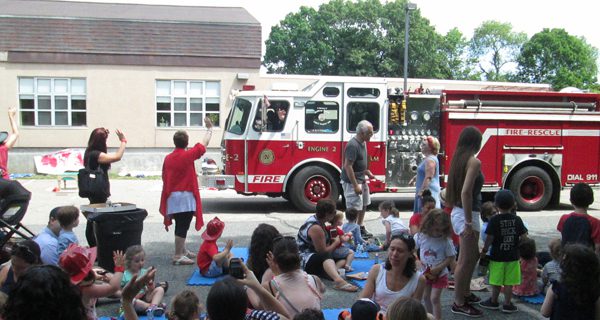 Touch-a-truck at Temple Aliyah