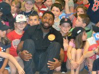 Red Sox player visits Walpole school