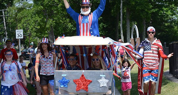 Westwood campers march for the fourth