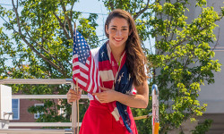 Needham welcomes home Olympic hero Raisman