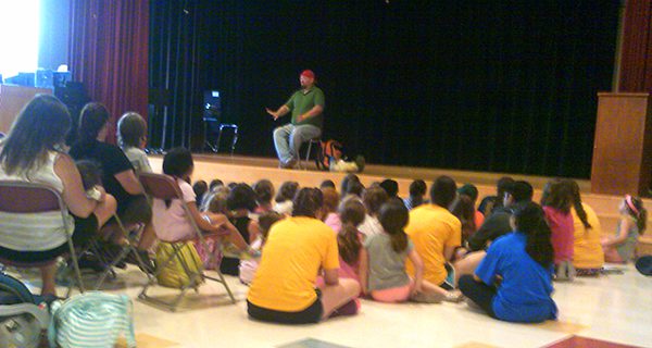 Big Ryan’s tales thrill Needham kids