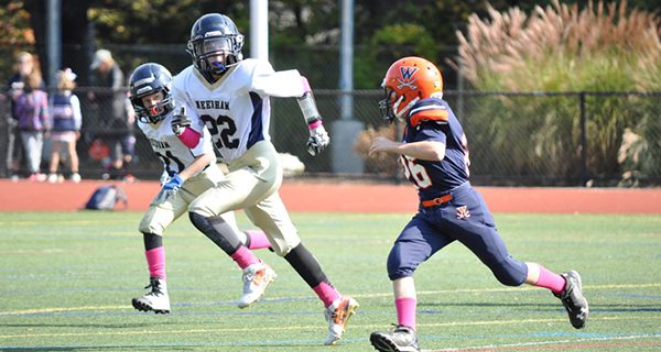 Needham Junior Football battles with Walpole