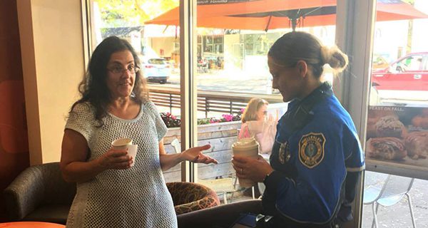 Police break ice with Coffee with a Cop