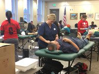 Walpole Library hosts blood drive