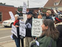 Inauguration protest held in Needham