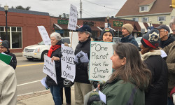 Inauguration protest held in Needham