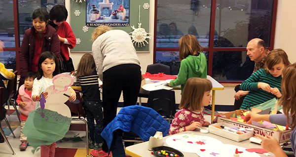 Wellesley Library creates giant snowmen
