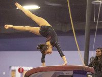 Raider gymnastics prevails through illness