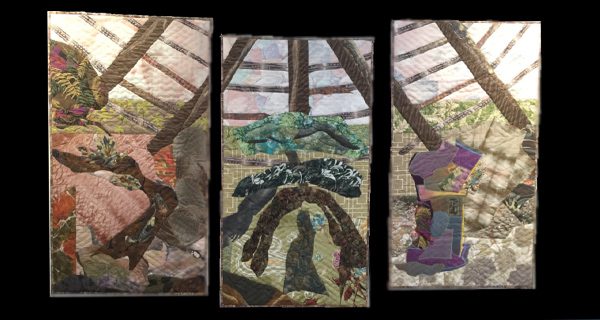 Needhamite Goody  exhibits quilts at Arboretum