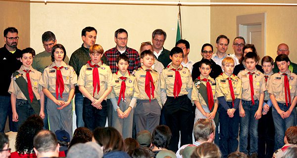 Troop 185 holds Winter Court of Honor