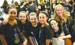 Medfield is side-by-side with Berklee World Strings