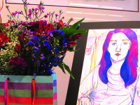 Art’N Bloom charms at Medfield Library