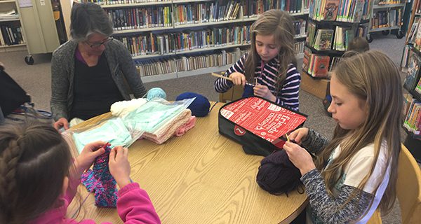 Westwood children love to knit