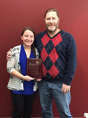 Walpole Recreation’s Sara Hootstein was honored with the 2017 Massachusetts Recreation and Parks Association annual Outstanding Student of the Year Award.