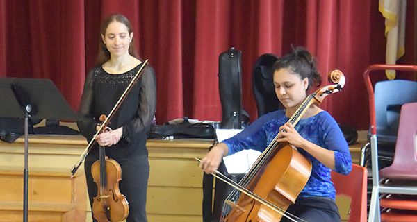 Friends of Music sponsor instrument demonstrations