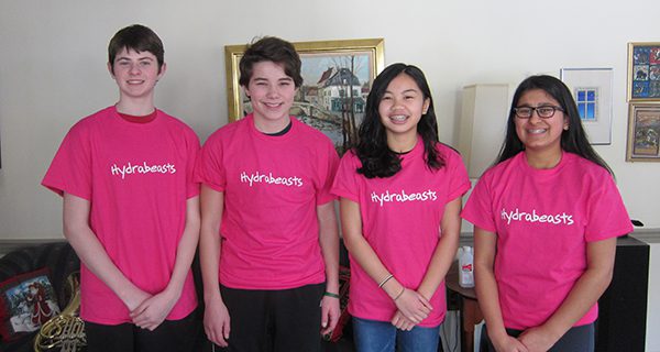 Robotics team attending FLL World Festival