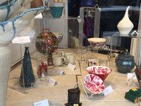 Student work displayed in Wellesley