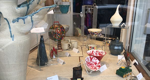 Student work displayed in Wellesley