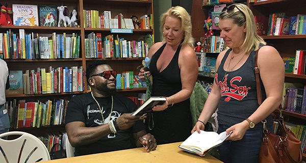 David Ortiz makes book tour stop in Wellesley