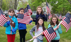 Girl Scouts replace flags for Memorial Day