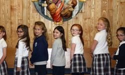 St. Joseph students donating hair