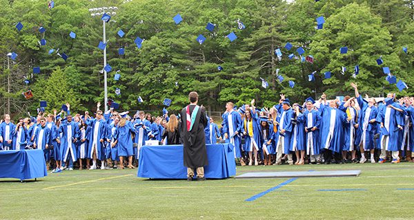 Walpole High seniors graduate with excitement