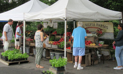 Locals tough out rain for farmers market