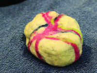 Soap felting amuses at Medfield Library