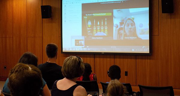 Library launches NASA conference call