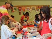 Medfield Library hosts tie-dye event