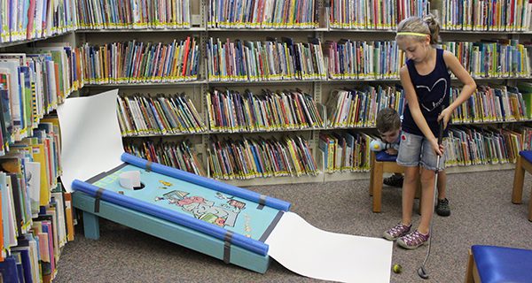 Islington Branch Library hosts mini golf
