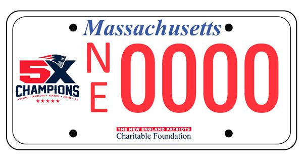 MassDOT introduces new Patriots license plates