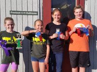 4-H members compete in swine show