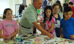 Kinetic art project installed at Chickering