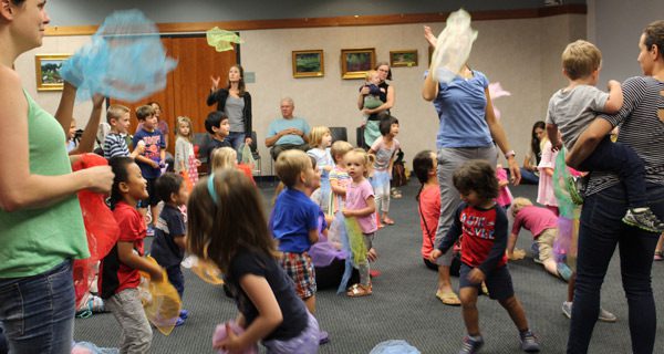 Youths sing and swing at library