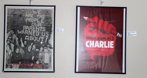 International political posters inspire library goers