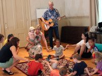 Ed Morgan performs silly children’s concert