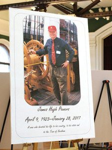 The community was invited to celebrate the life of James Hugh Powers, who served as a Needham Town Meeting member for 61 years. Photos by Laura Drinan