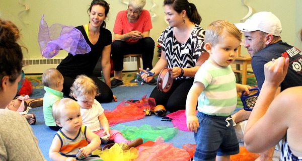Medfield babies love library’s Pattycake Place
