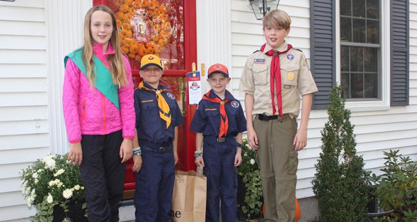 Wellesley kids Scouting for Food