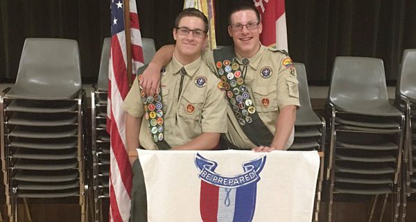 Brendan and Brian Marsoobian are Eagle Scouts