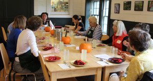 The Council on Aging members chatted with chef Didi Emmons and Powisset Farm’ Nicole Nacamuli as they chowed down on the bright and beautiful beet slaw.